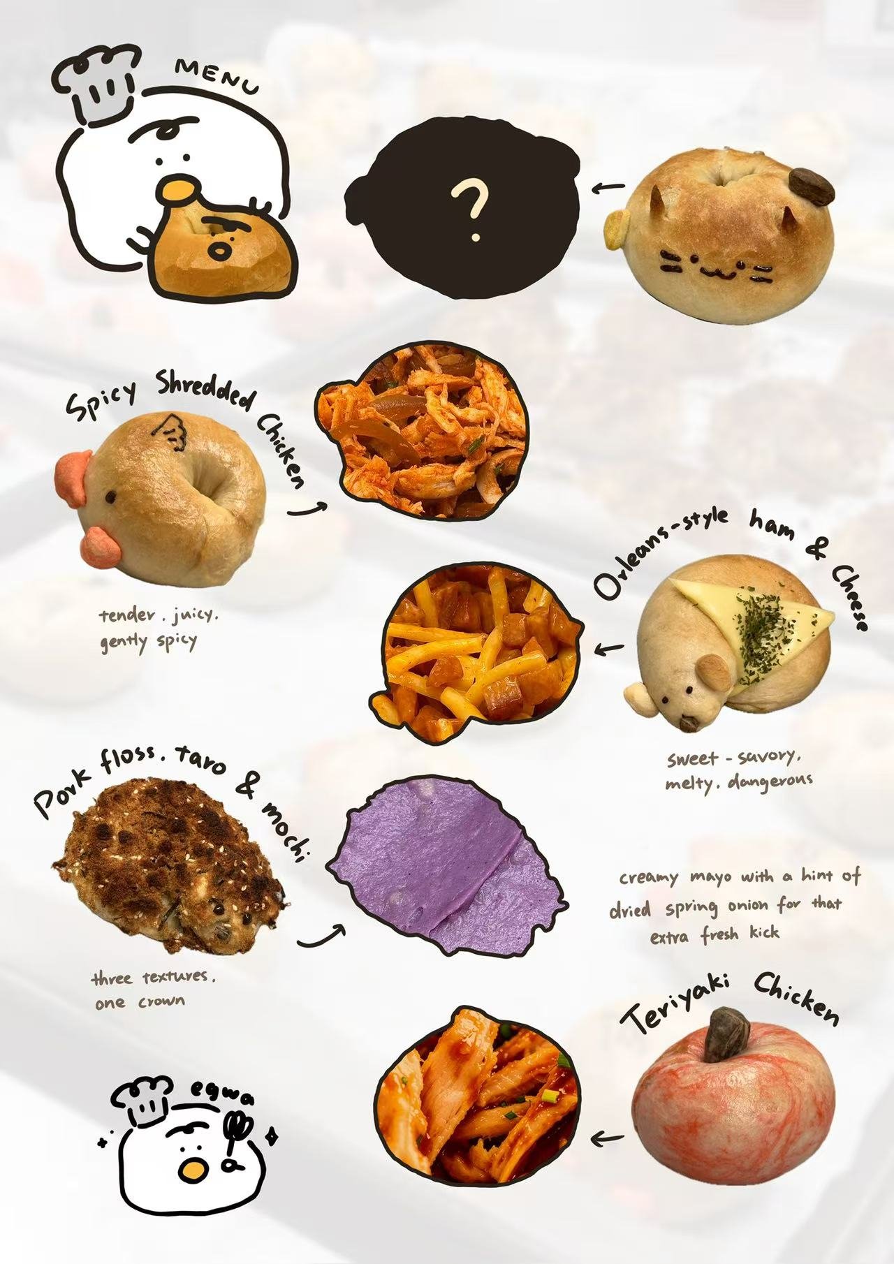 EGWA Bagel Menu