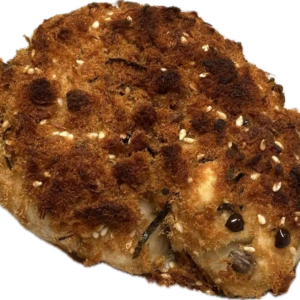 Pork floss, Taro & Mochi Bagel